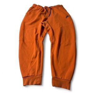 Men’s Nike Tech Fleece Jogger Sweatpants Orange Size Large